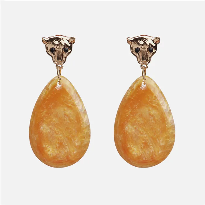 E1915 Ztech модные серьги-капли с кристаллами для женщин Золотой цветной Maxi массивные серьги Свадебные украшения Рождественские подарки - Окраска металла: E1915