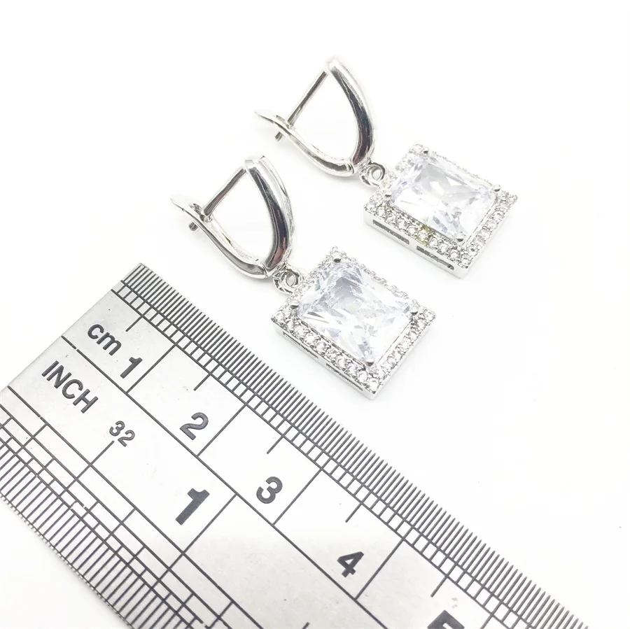 Женский ювелирный комплект из колье и серёг серебра 925 пробы|necklace earring|jewelry set