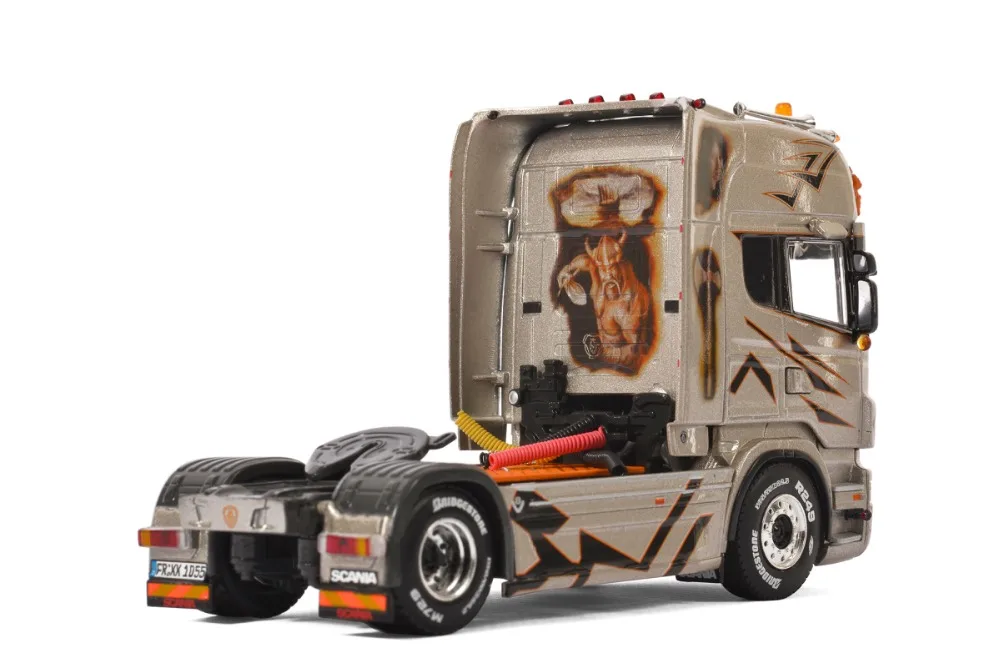 Изысканный сплав модель WSI 1:50 SCANIA R6 TOPLINE 4X2 транспорт Грузовик Тягач литья под давлением игрушка подарок, коллекция, украшения