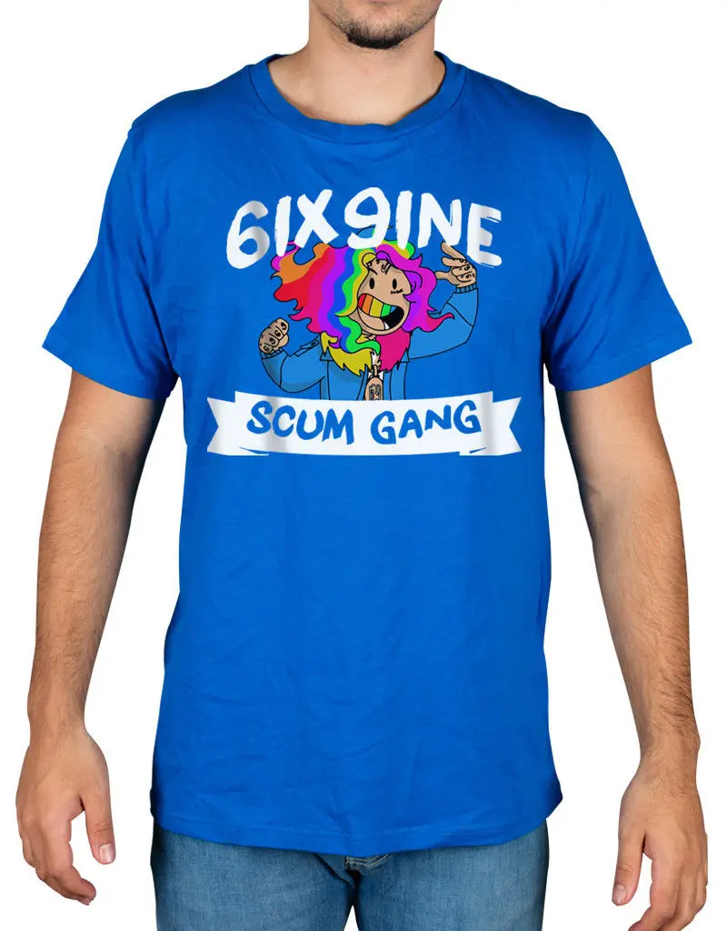 Футболка Tekashi69 Scum Gang 6ix9ine Gummo KeKe Day69 Kooda Lil Pump крутая Повседневная футболка для