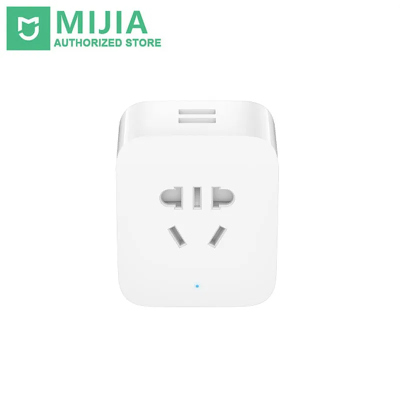 Xiaomi mi jia умная розетка улучшенная версия с двойным USB BC1.2 портом таймер отсчет WiFi приложение беспроводной пульт дистанционного управления