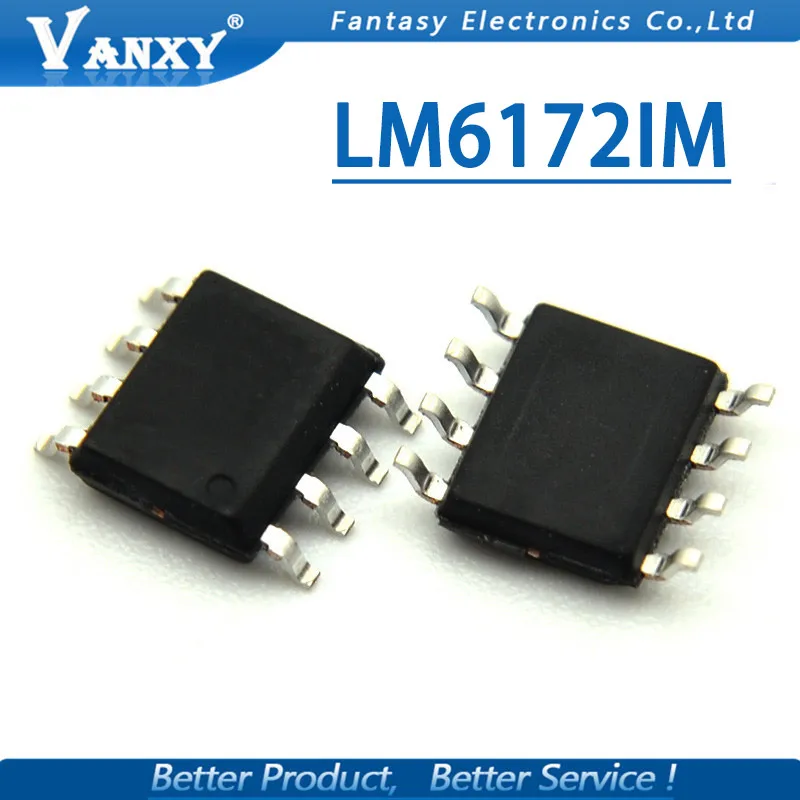 5 шт. LM6172IM лапками углублением SOP 8 LM6172 SOP8 LM6172IMX новый оригинальный|Интегральные