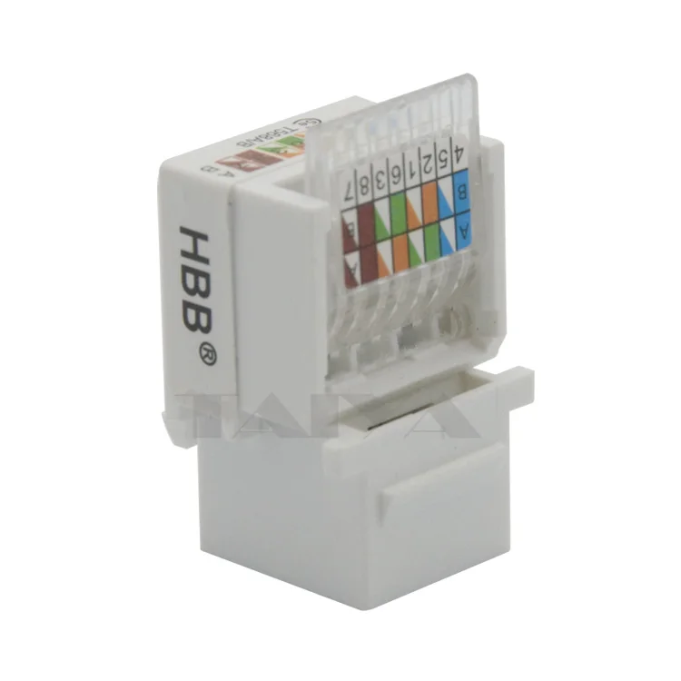 Keystone CAT5E RJ45 с белым цветом