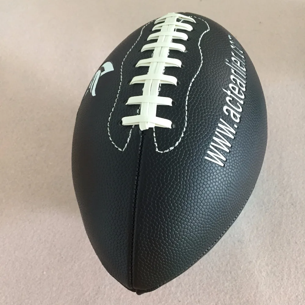 Для регби спортивных официальных размеров 9 черный цвет американский футбол мяч
