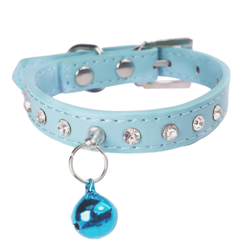 2015 Bling Стразы ошейник для кошек и собак ожерелье домашних животных регулируемые