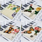 Салфетка для стола с птицами, льняные свадебные салфетки, коврик для стола, прямоугольные 100% льняные салфетки, бумажные салфетки, тканевые салфетки для кухонного стола, полотенце