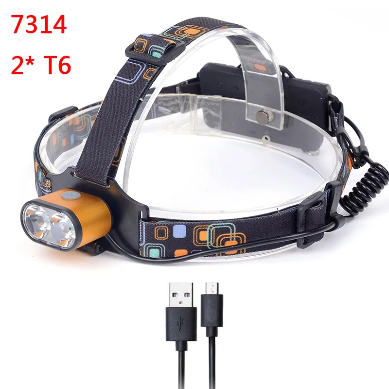 Option G Litwod z307305A 8000LM светодиодный налобный фонарь XM-L2 U3 4 режима Перезаряжаемые головной светильник фара Точечный светильник головной светильник 2*18650 Батарея - Испускаемый цвет: Option G