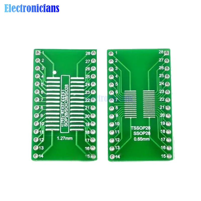 Плата платы преобразователя SSOP28 SOP28 TSSOP28 в DIP28 5 шт. 0 65/1 27 мм|board pcb|board boardboard to board |