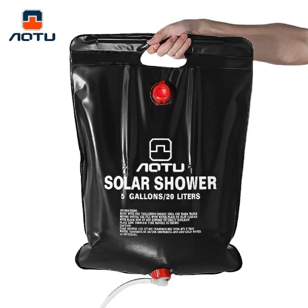 Outlife 20L/5 галлонов сумка для воды солнечная энергия с подогревом Кемпинг Душ Мешок
