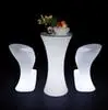 led chair table set Светодио дный мебель для гостиной перезаряжаемый светодиодный светящийся коктейльный стол водостойкий светящийся стул кофе бар kTV дисковечерние тека поставка - Цвет: led chair table set