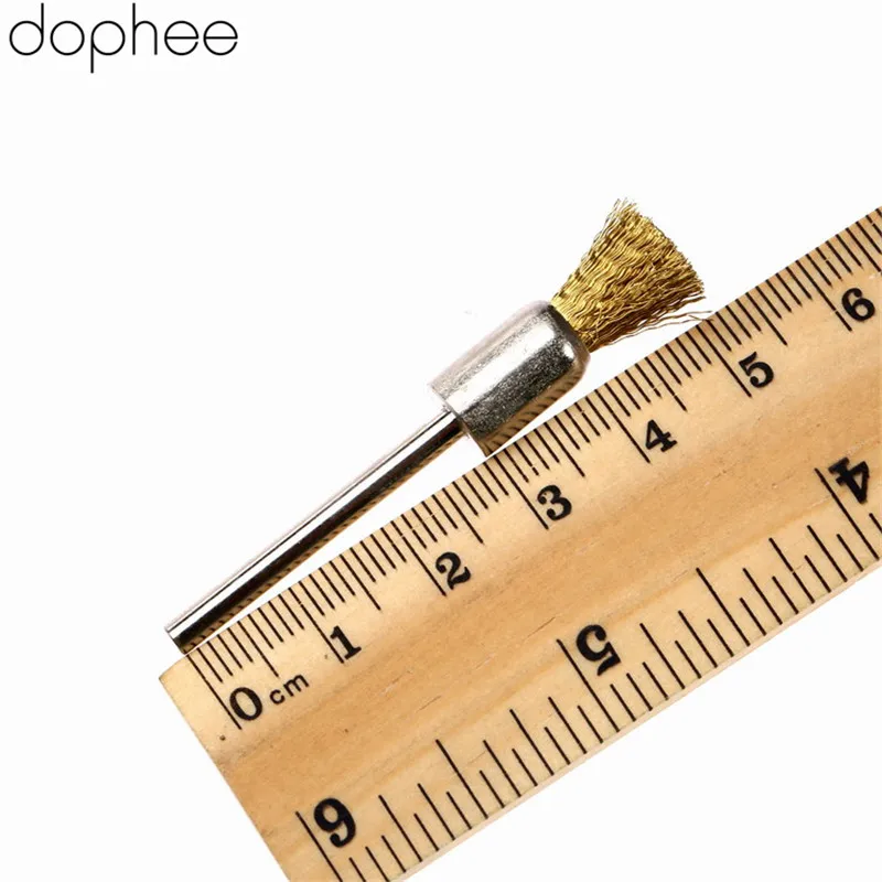 Вращающиеся щетки dophee 8 мм латунная проволочная щетка для вращающихся