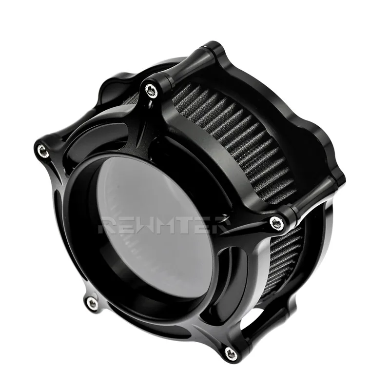 Motorcycle Black Red Air Cleaner Intake Filter Billet CNC Aluminum For Harley Sportster 883 1200 XL 1991-2018 2019 | Автомобили и