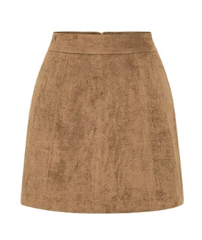 Мини юбка с высокой талией 60 цветов на весну и осень размер 3XS 10XL замшевые юбки в