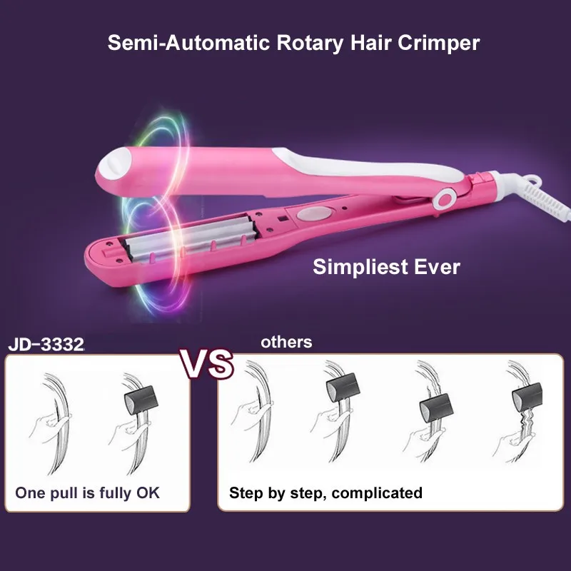 Розовый Золотой Многофункциональный выпрямитель для волос Инструменты укладки