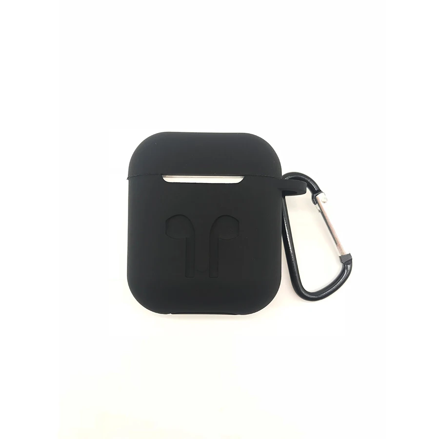 Силиконовый чехол, чехол с карабином, брелок для Apple AirPods Air Pods, беспроводные наушники, аксессуары, чехол
