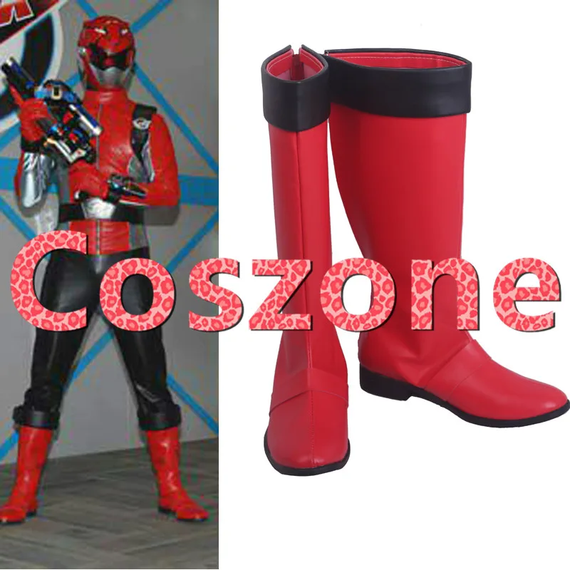 Kaizouku Sentai Gokaiger косплей красный Buster Tokumei Sentai Go-Busters косплей обувь сапоги Хэллоуин карнавальные костюмы Аксессуары