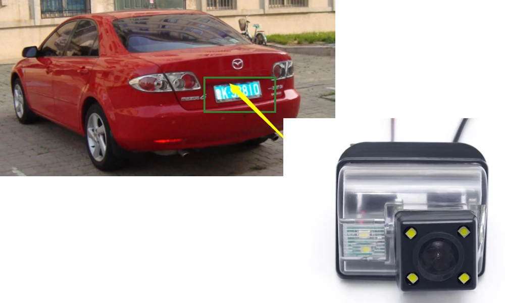 Камера заднего вида для Mazda 6 2005~ 2013 2006 2007 2008 2009 2010 M6 CCD камера ночного видения заднего вида камера номерного знака