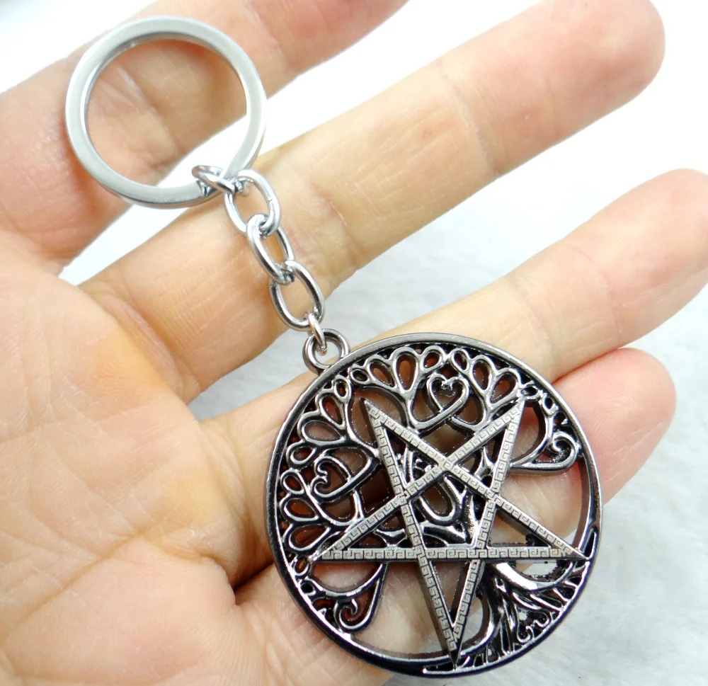 Модный креативный брелок для ключей из сплава серебряные подвески в виде