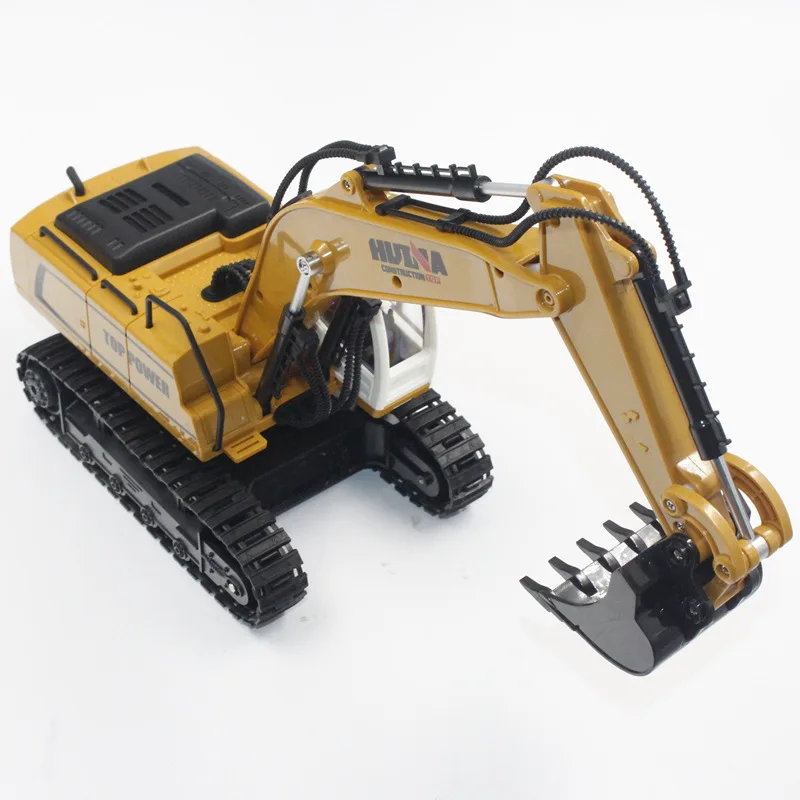 HUINA 1331 1/18 2,4G RC заряжаемая модель электрического экскаватора инженерные игрушки для копания