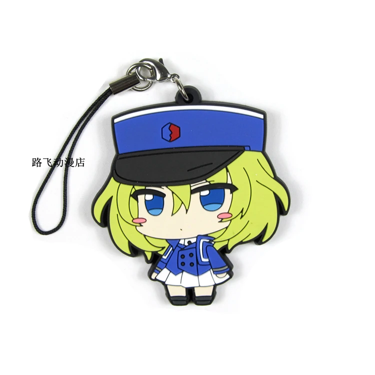 Фигурка из аниме GIRLS Und PANZER Nishizumi Miho Saori Takebe Yukari Akiyama Reizei Mako резиновый брелок с
