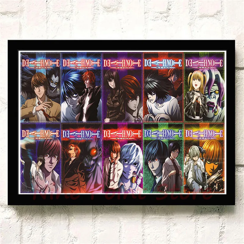 Death Note A стиль японский мультфильм комикс плакат с покрытием бумага плакат стены стикеры кафе декоративная живопись без рамки
