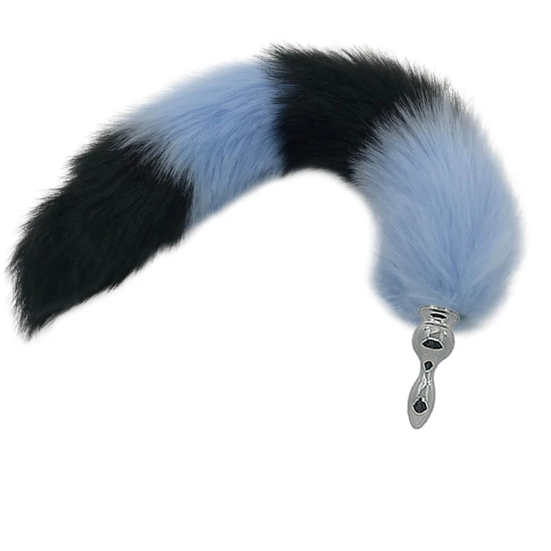 3 Size Stainless Steel Anal Plug Blue and Black Tail Anus Bead Body Massager Masturbators Toys for Adults Game H8-184F | Красота и