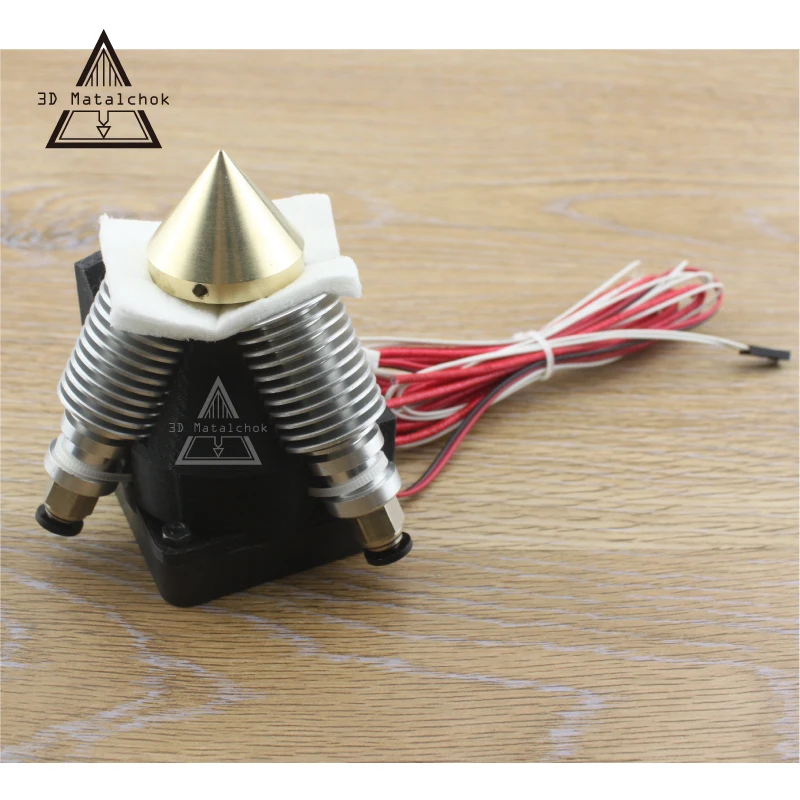 3D Экструдер Hotend V6 для алмазного принтера DIY теплоотвод 3 в 1 многоцветная насадка
