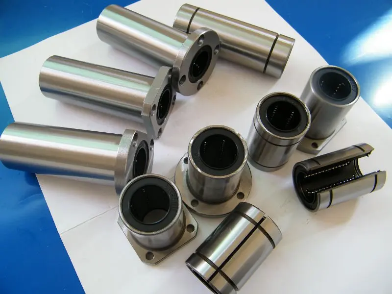 

50pcs/lot LMF6LUU 6mm lengthen round flange linear bearing 6x12x35mm