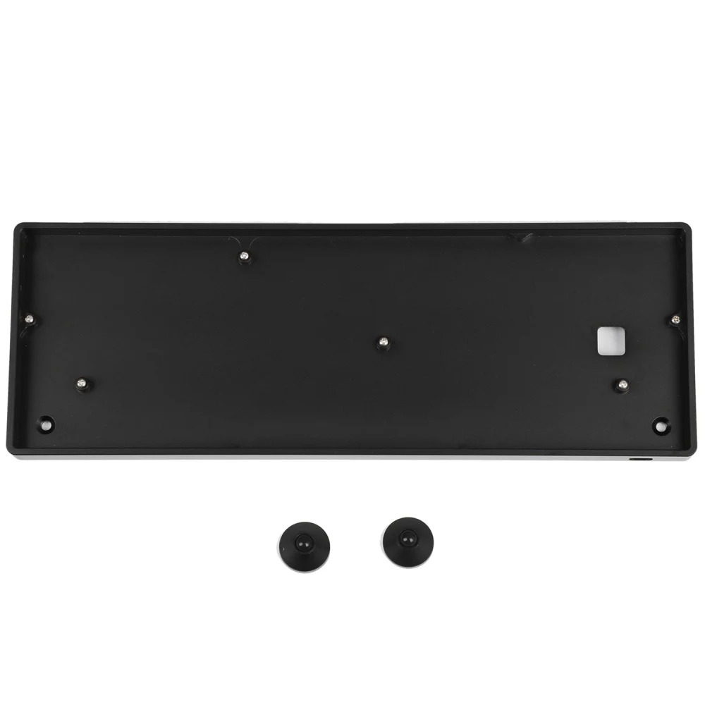 Alu Black Case Индивидуальные 60 64 Minila DIY Kit алюминиевый чехол с ЧПУ пластина типа C PCB для 60% 64 ANSI ISO механическая клавиатура - Цвет: Alu Black Case