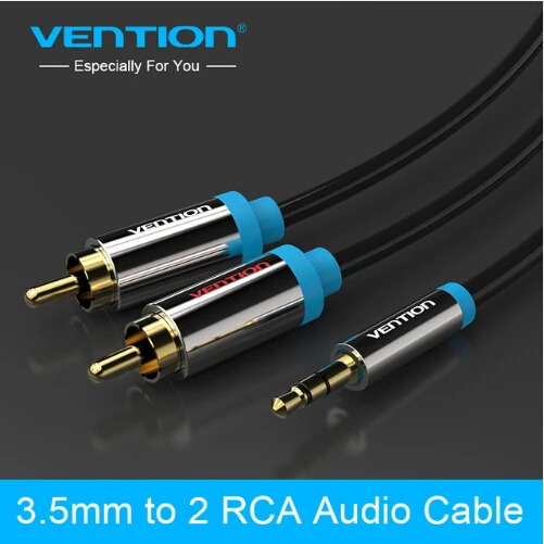Vention 3 5 мм RCA аудио кабель Jack к 2 Aux для домашнего кинотеатра DVD VCD iPhone наушники hifi rca 1