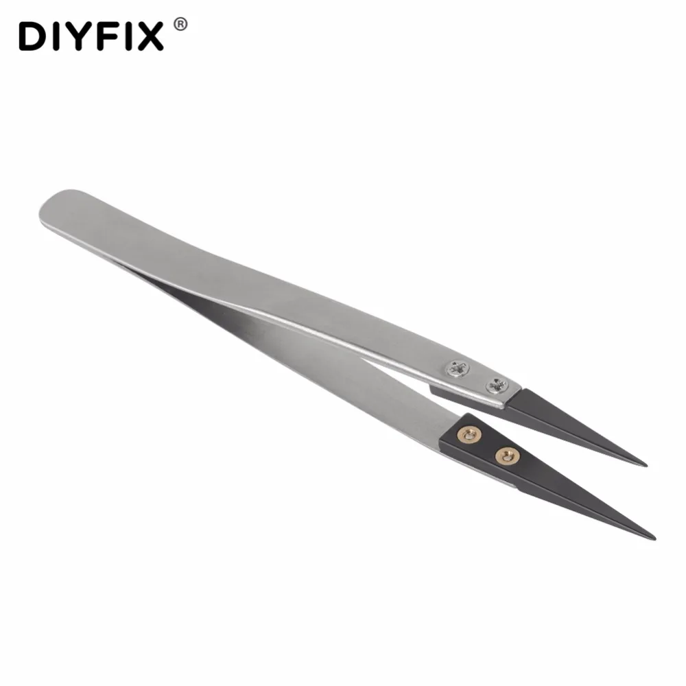 Керамические пинцеты из нержавеющей стали DIYFIX антистатические термостойкие