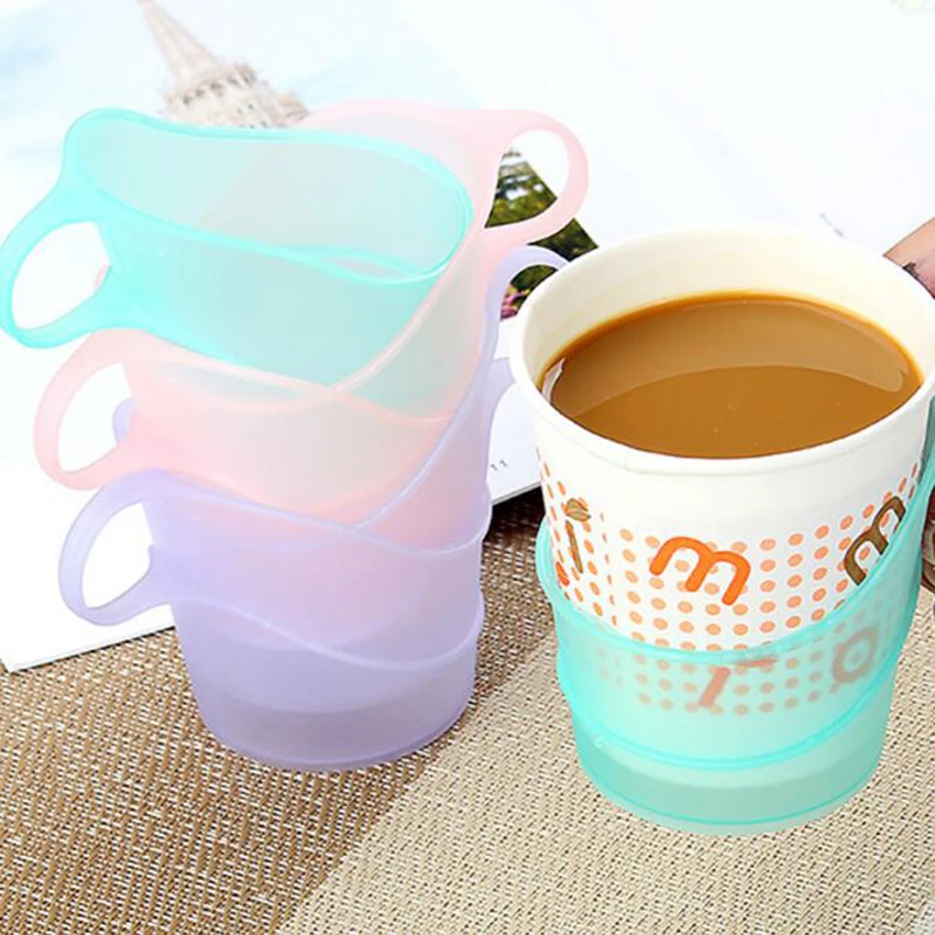 1 шт. набор пластиковых одноразовых бумажных держателей для стаканов из