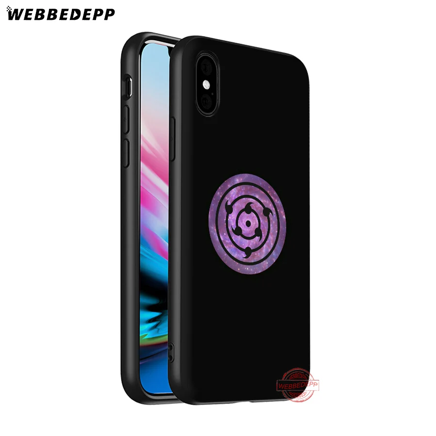 WEBBEDEPP Шаринган Наруто Риннеган Мягкий силиконовый чехол для iPhone 8 7 6S 6 Plus 11 Pro XS Max XR X 5 5S SE