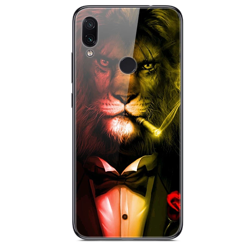 6,3 ''для xiaomi Redmi Note 7, чехол из закаленного стекла, мягкий бампер, 3D печать, чехол для xiaomi Redmi Note 7, Note7 Pro 7 S, чехол для телефона