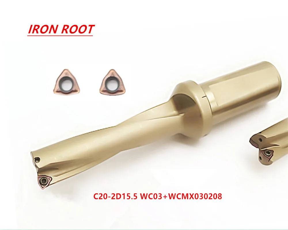 Новый 1P C25 2D15.5 WC03 CNC U дрель/индексируемая дрель/15 5 мм 2D + 2P WCMX030208 FZ 6115