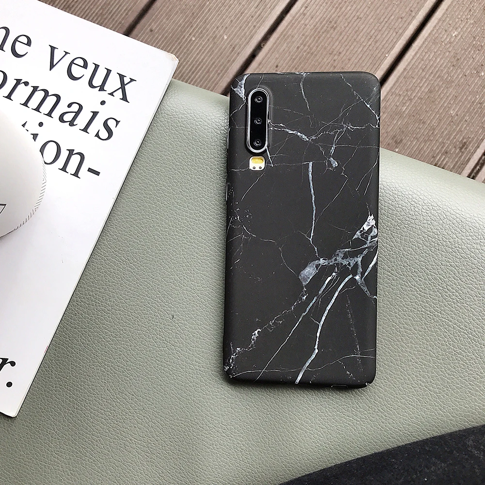 d Чехол для телефона LOVECOM для huawei P20 P30 Pro Lite mate 20 Pro Honor 10 Lite P Smart Роскошная мраморная жесткая задняя крышка на весь корпус - Цвет: d