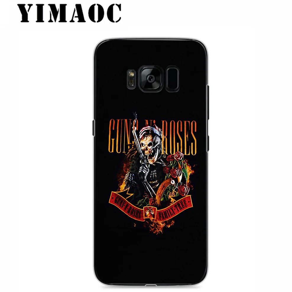 YIMAOC Guns n Roses Soft Silicone Case for Samsung Galaxy A5 A6 Plus A7 A8 A9 2018 J3 J5 J6 J7 2016 2017 EU Version |