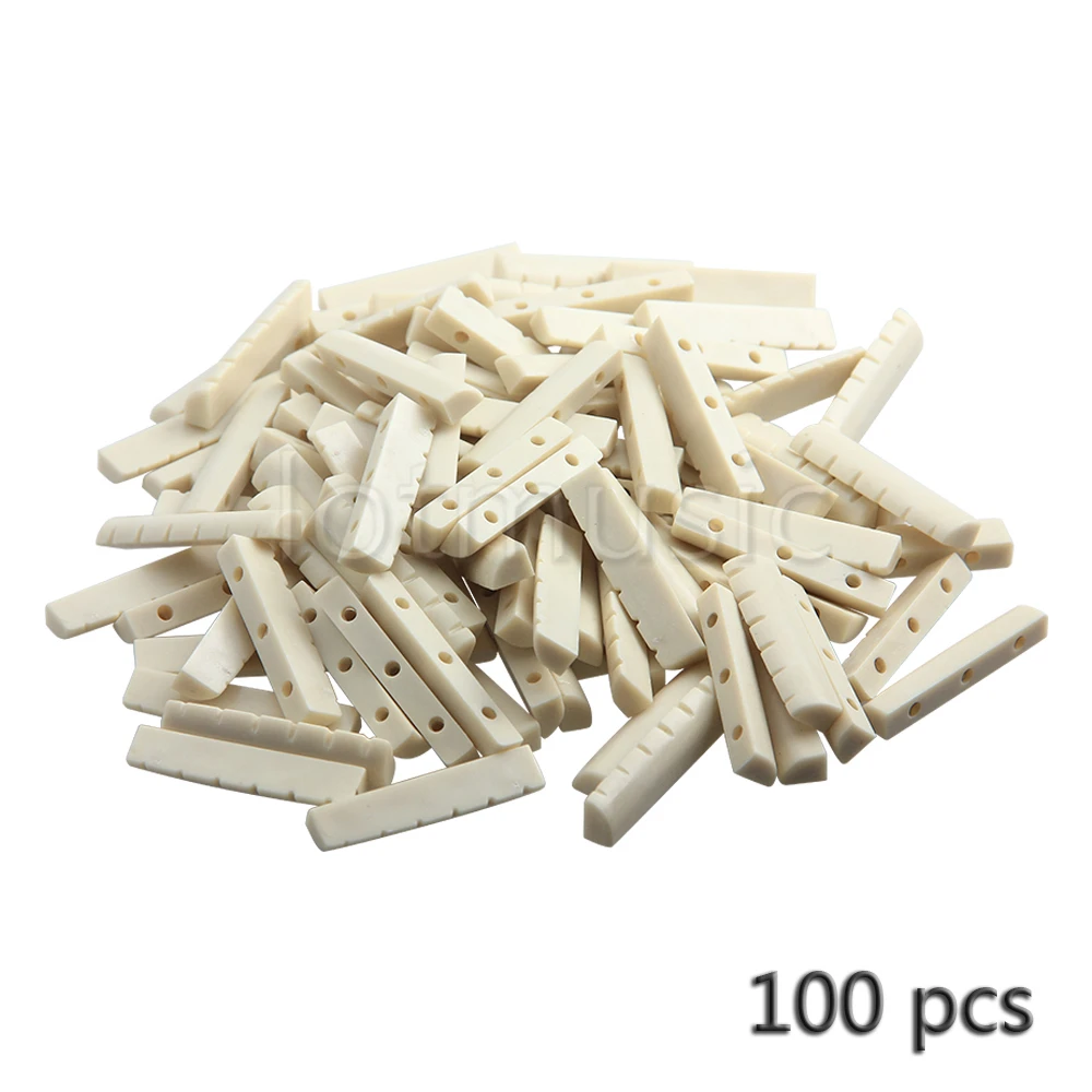 Акустическая гайка для гитары цвета слоновой кости 100 шт. 43 мм x 6 9 3 шлицевых