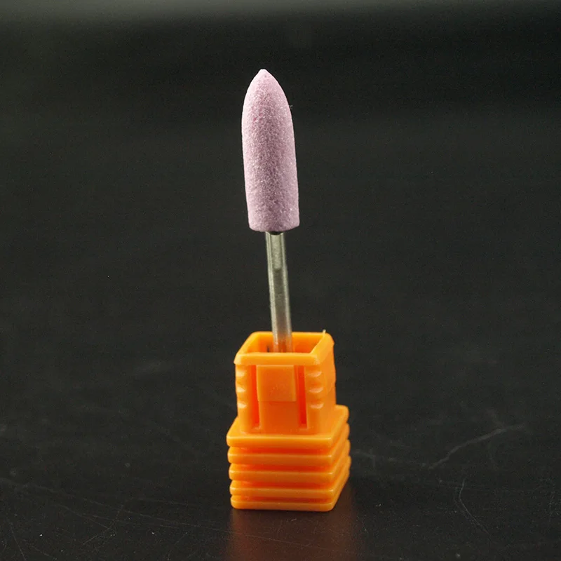 1 шт. розовая керамическая насадка фреза для ногтей электрической дрели