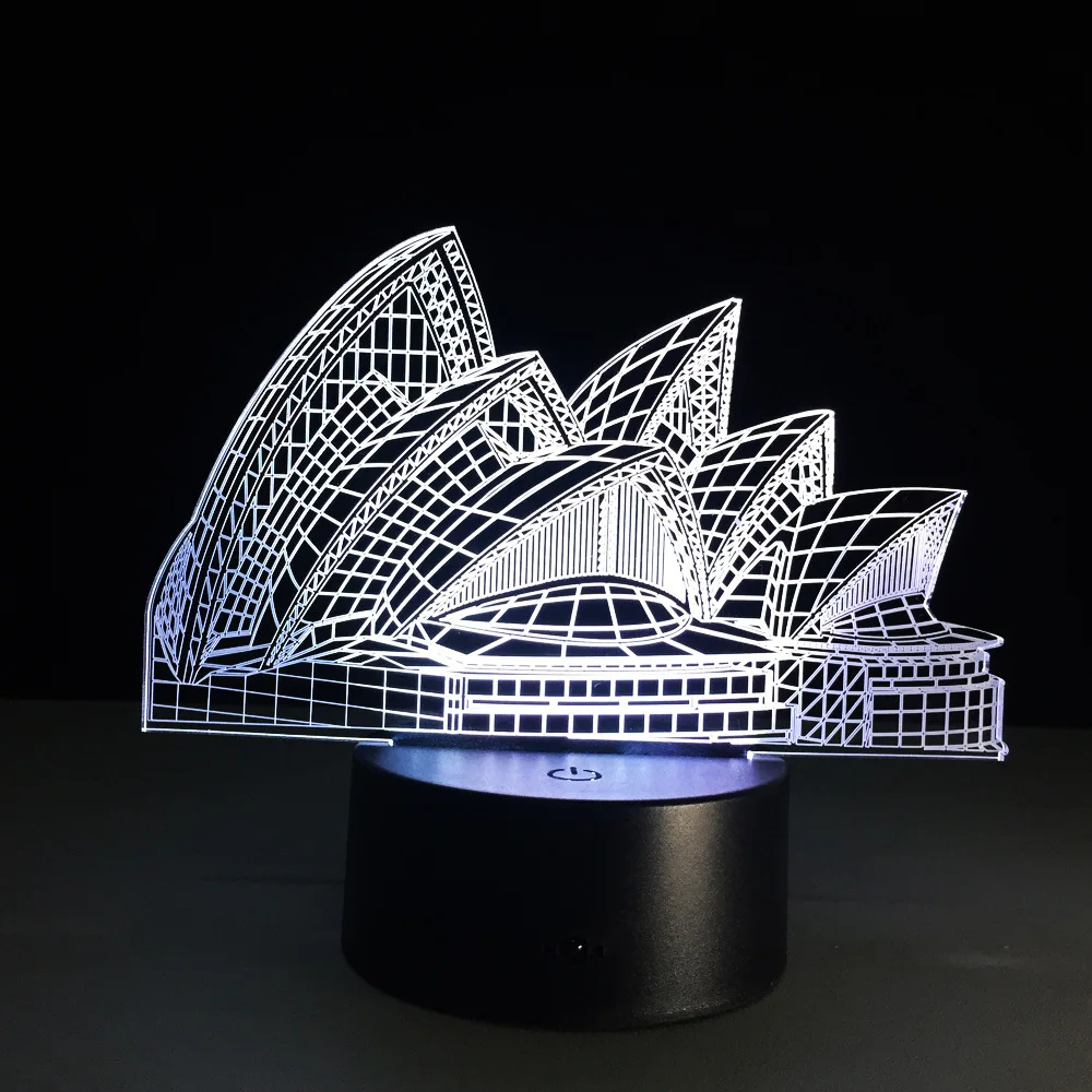 3D Color Changing Night Light Indoor Lamp Australia LED Bulb USB Novelty for Gifts | Освещение