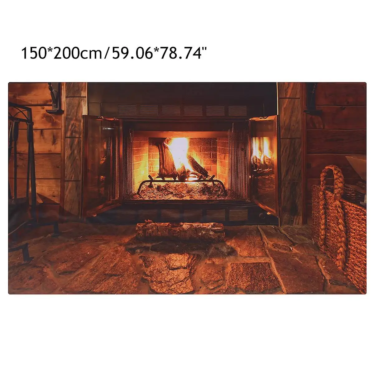 150X200MM Домашний Жилая каминный гобелен, настенный художественный ковер, коврик для йоги, европейский стиль, домашняя спальня, гостиная, 5 размеров на выбор - Цвет: 150X200MM