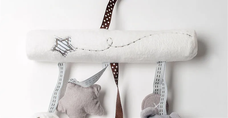 Creative Infants Cradle Cute Rabbit baby music hanging bed safety seat plush toy Hand Bell Multifunctional Plush Toys