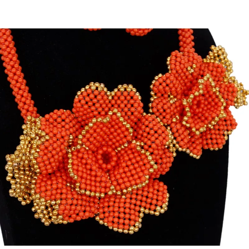 4 UJewelry Новые Изысканные Ювелирные наборы плетеные цветы набор украшений