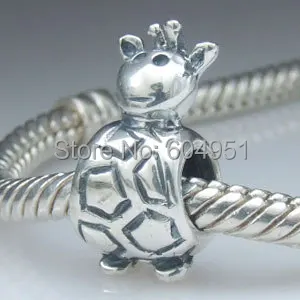 1 шт./лот модные 925 стерлингового серебра Жираф Шарм Бусины Подходит европейский