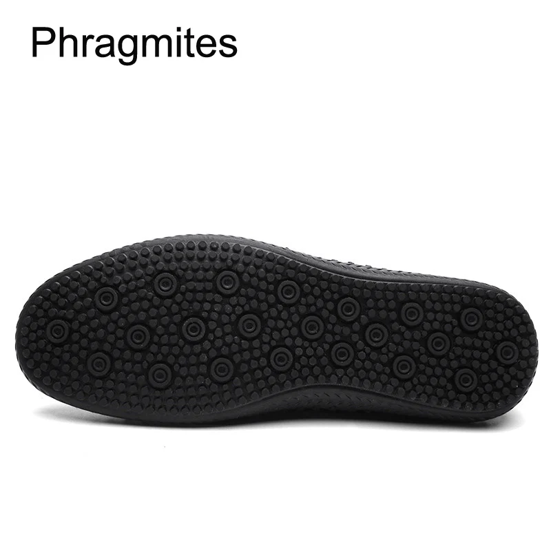 Новинка 2019 сандалии Phragmites с отверстиями кожаные дышащие без шнуровки летняя