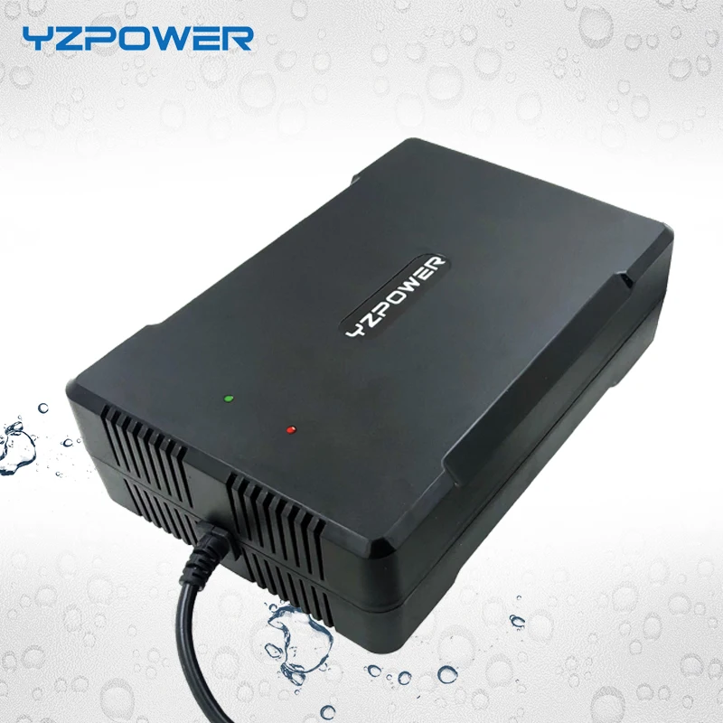 

YZPOWER 58V 5A Waterproof Lead Acid Battery Charger For 48V Pack E-bike Aluminum Case Adapter Tool With Cooling Fans