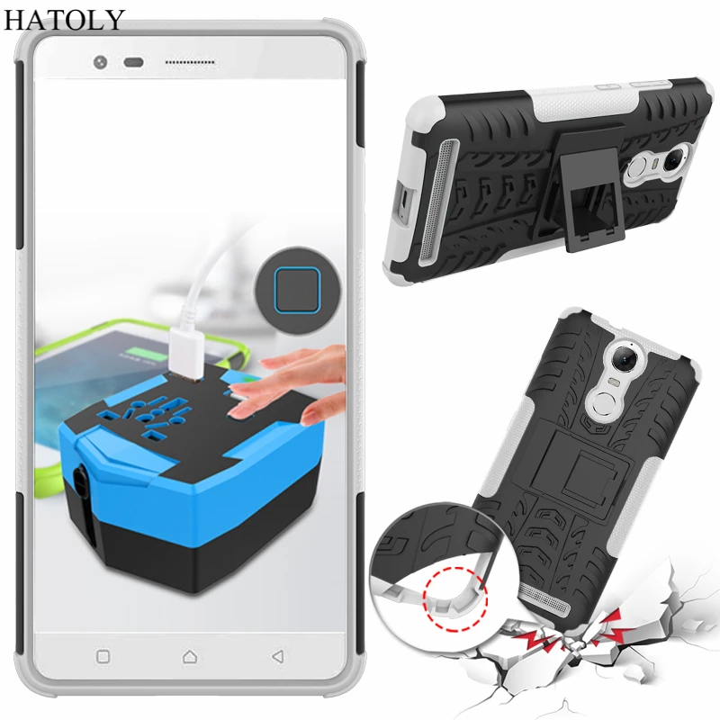 Чехол HATTOLY для Lenovo K5 Note Прочный чехол телефона противоударный резиновый жесткий