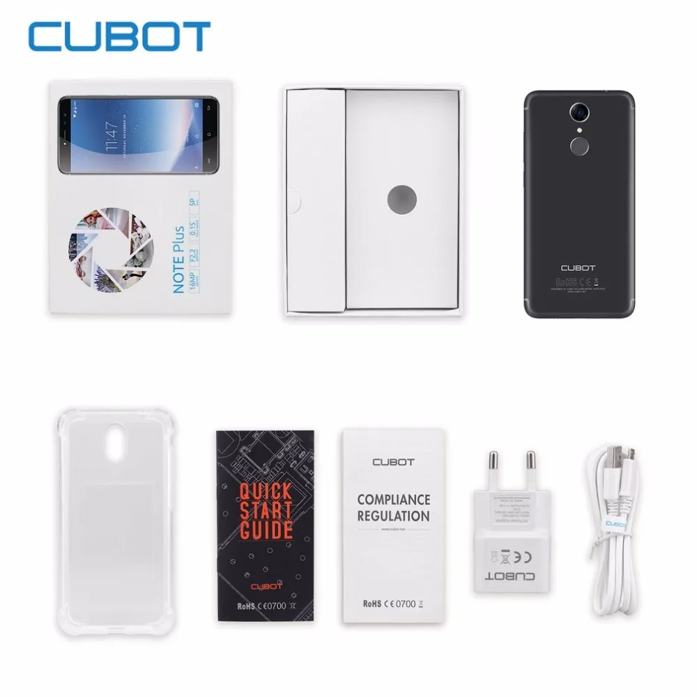 Оригинальный Cubot Note плюс MT6737T 4 ядра Смартфон Android 7 0 5 2 дюймов мобильного телефона