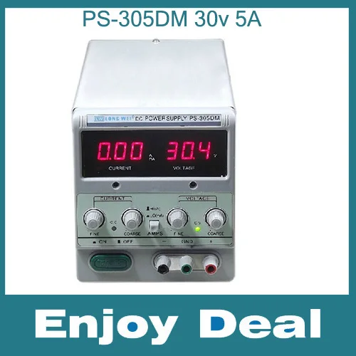 2015 Новый mA Цифровой дисплей LW PS 305Dm 0 30V 5A Регулируемый источник питания