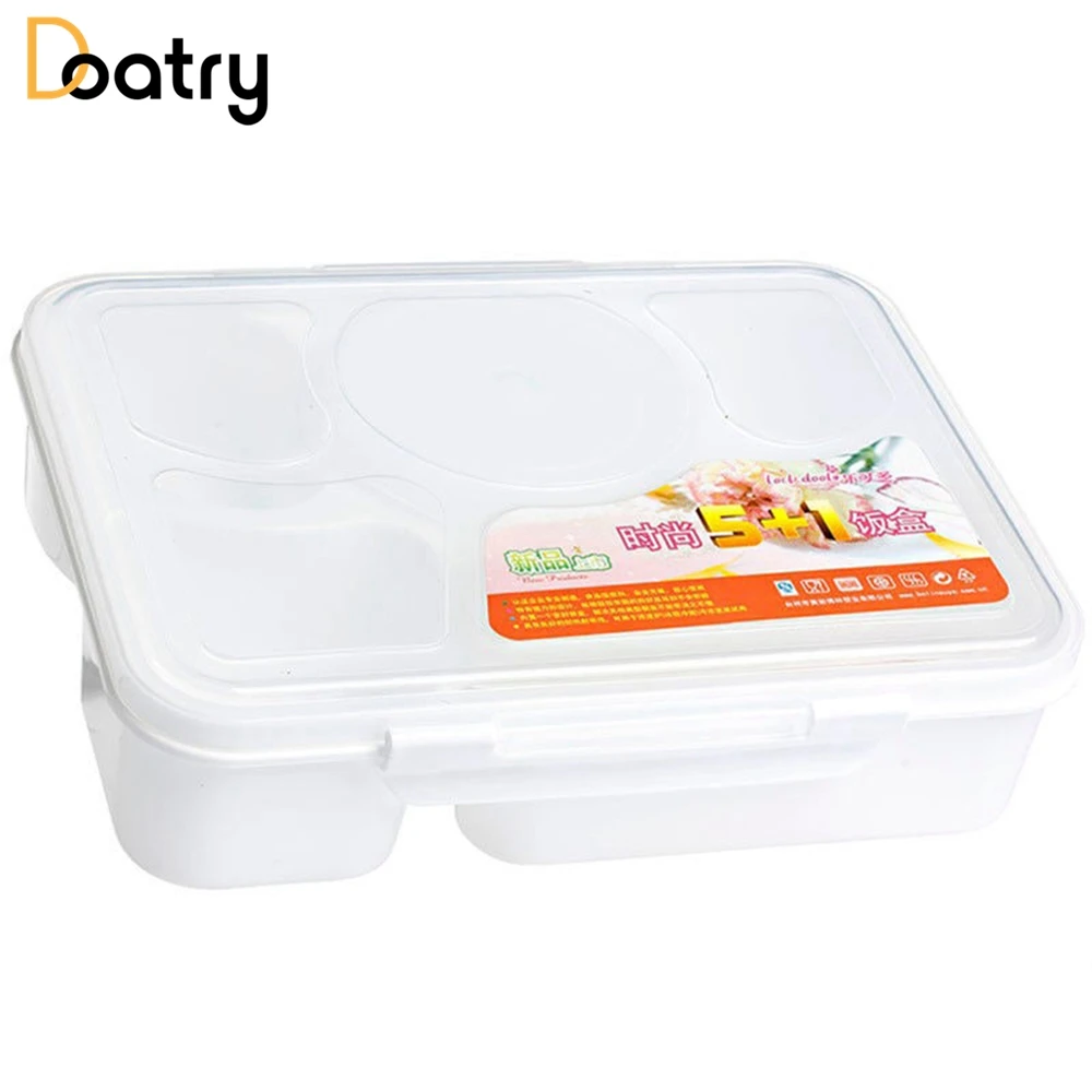 Doatry 1170 мл печь Bento Коробки для обедов с ложкой большой Ёмкость Bento Еда контейнер для хранения обеда Наборы посуды комплект